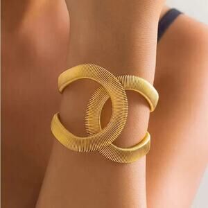 Gold Plated Designer Cuff Bracelet